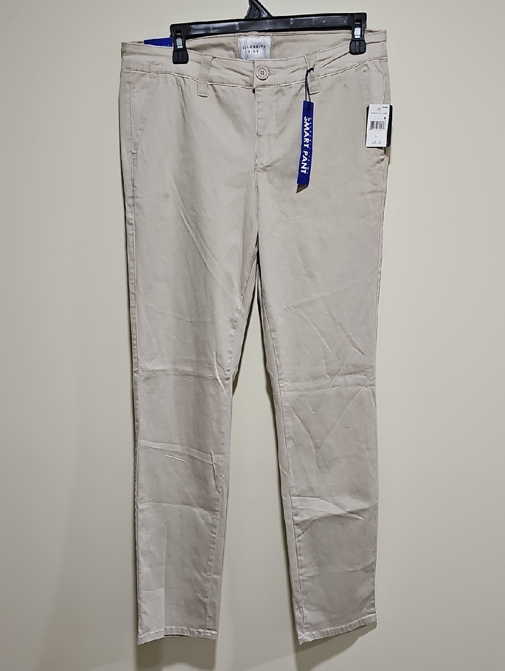 Celebrity Pink Straight Leg Pants in Beige/Tan